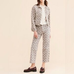 Tach Patterned Denim Jacket